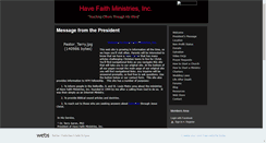 Desktop Screenshot of have-faith.net